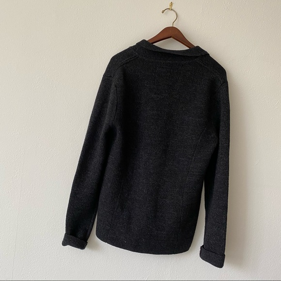 Scotch & Soda slim-fit wool cardigan, dark grey - Picture 4 of 4